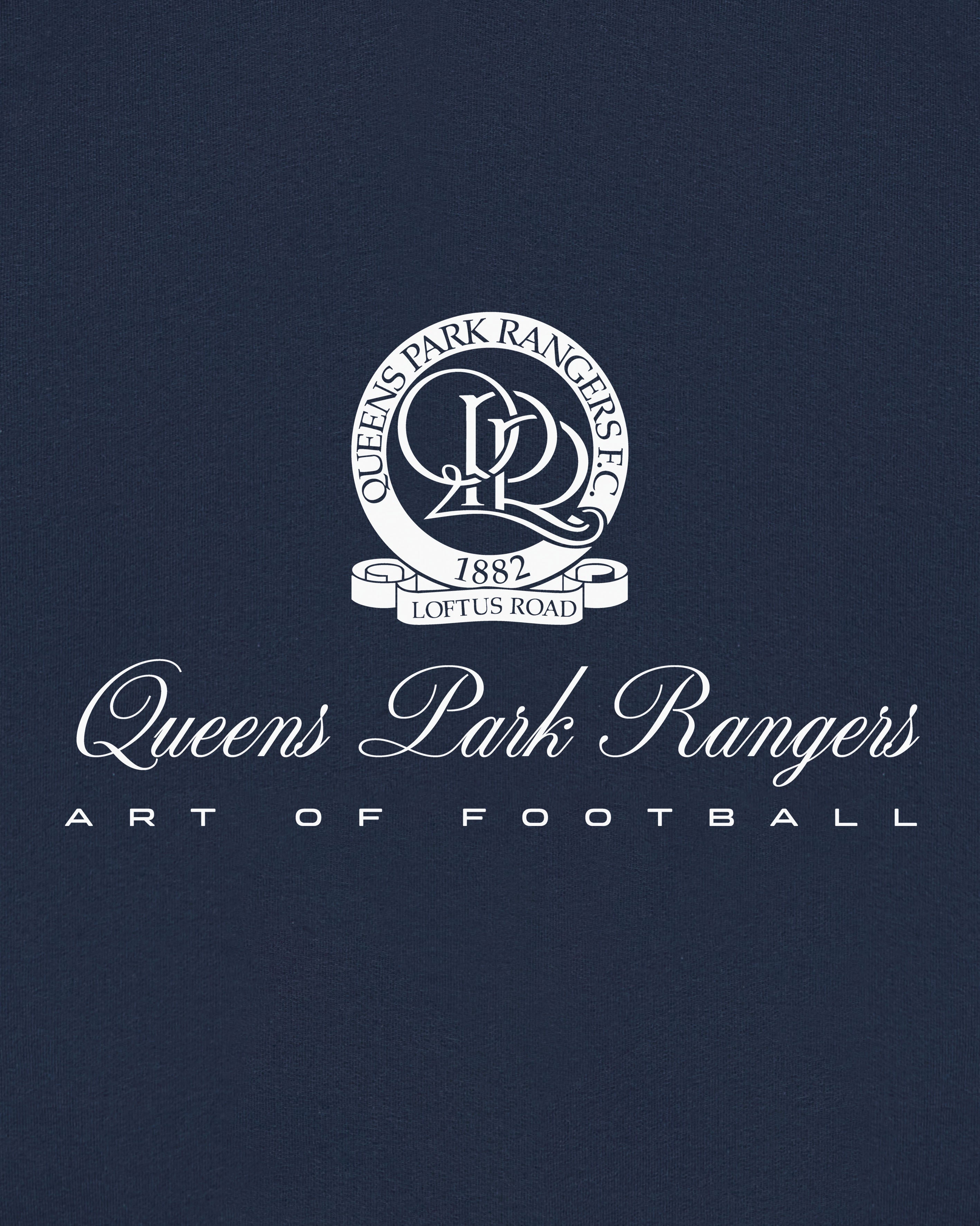 ART OF x QPR Heritage Hoodie | Navy Printed Football Sweat