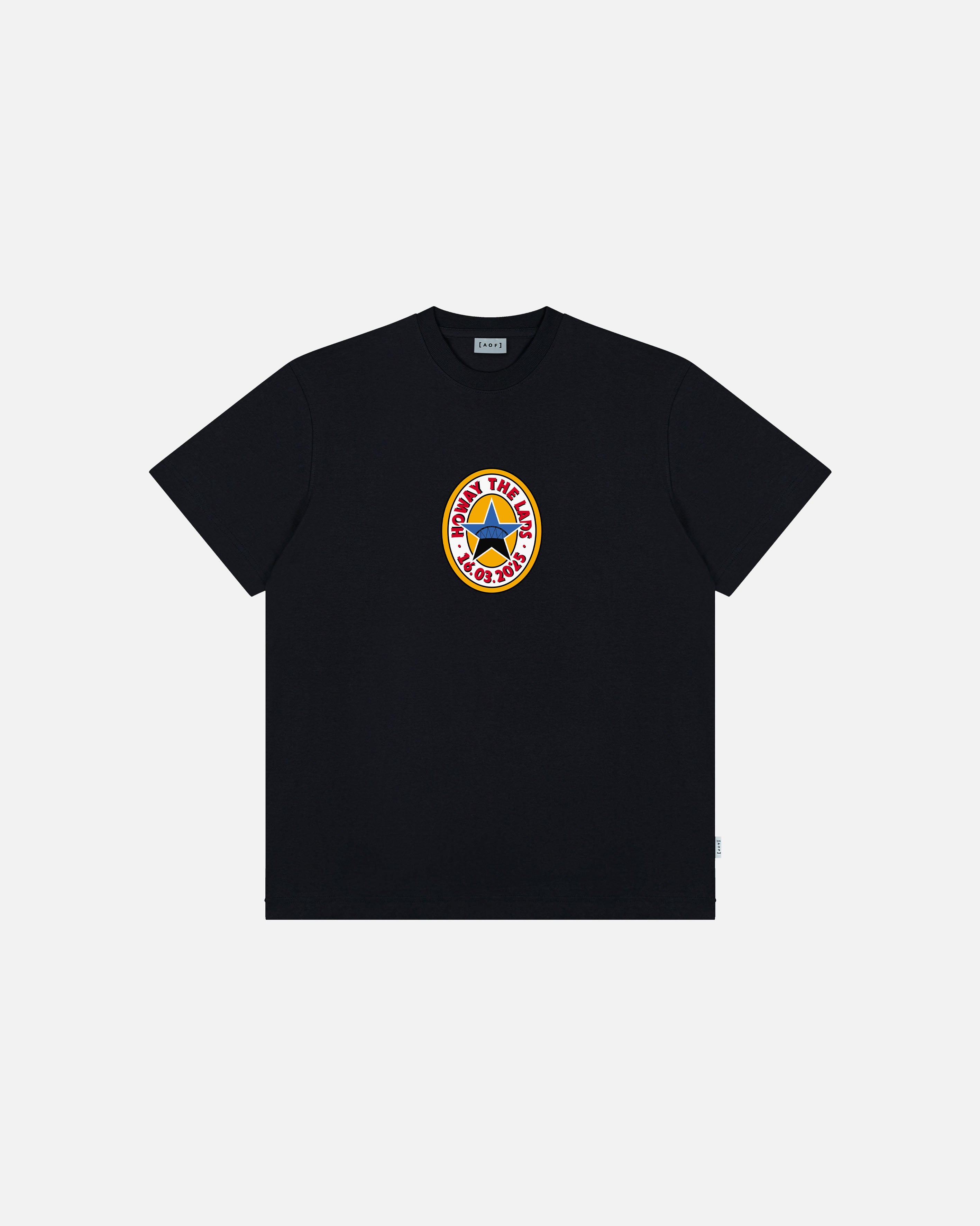 AOF Howay the Lads Tee | Black Graphic T-shirt | Art of Football