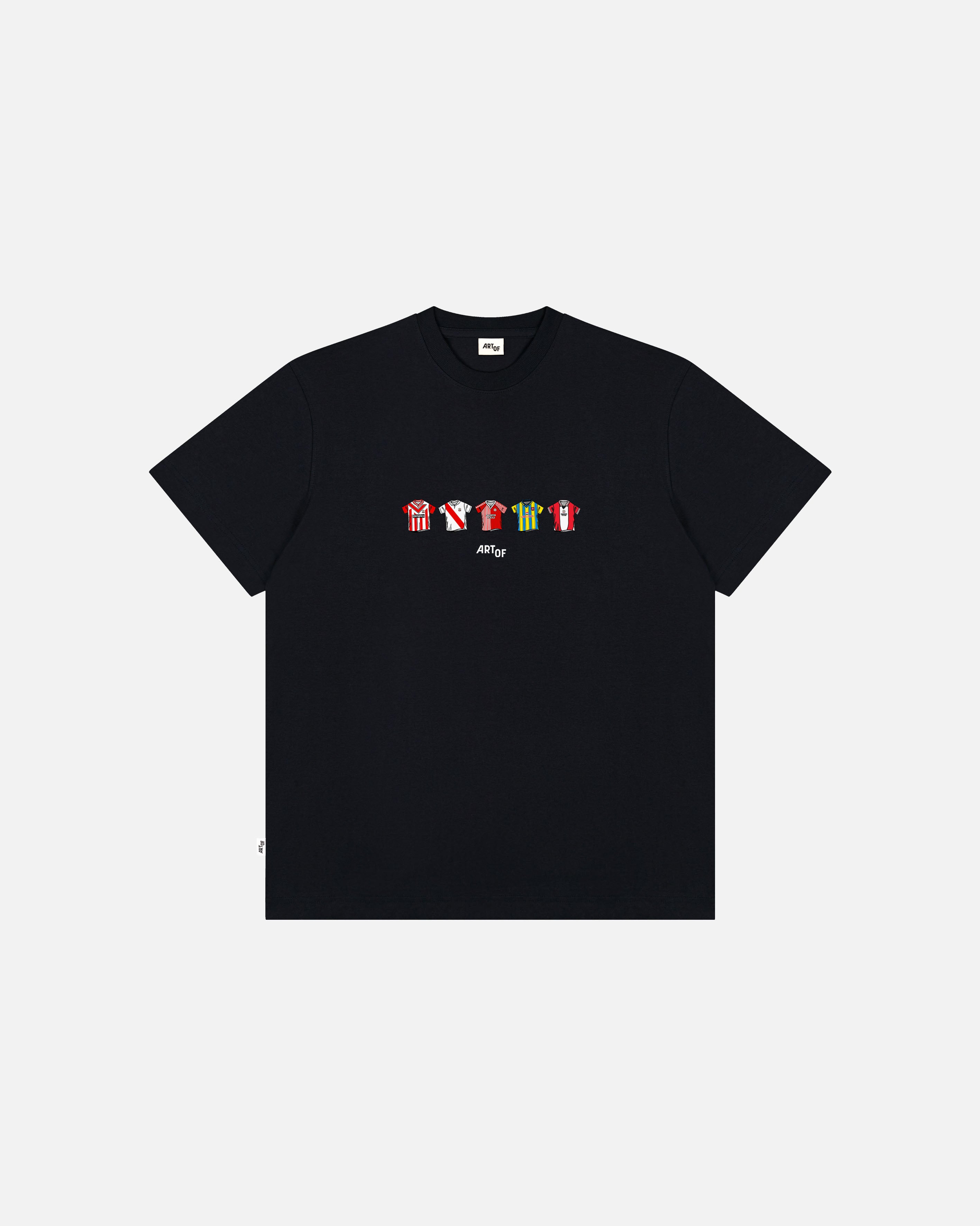ART OF x Southampton Printed Classics Tee | Black Football T-shirt