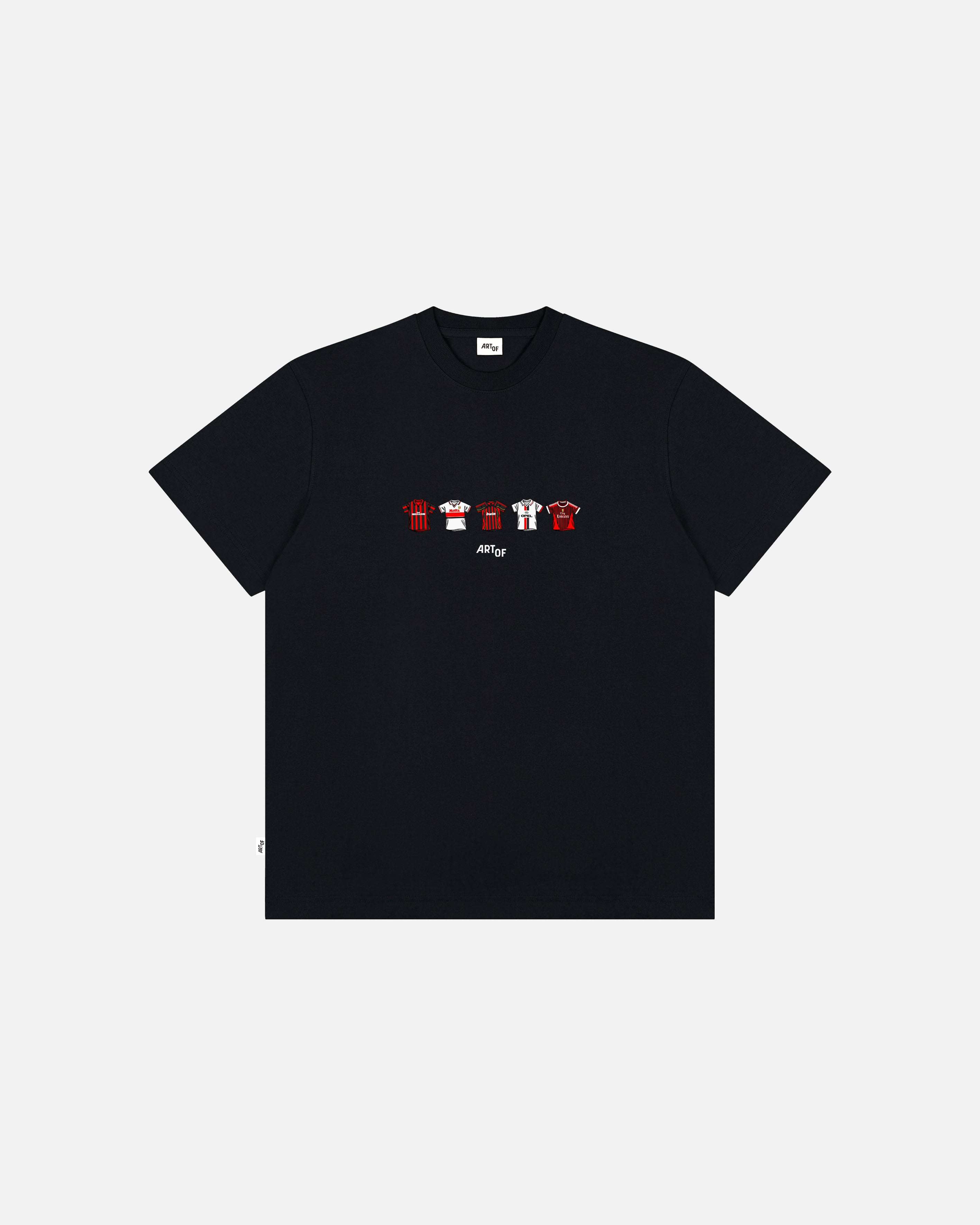 ART OF AC Printed Classics Tee | Black Graphic Football T-shirt