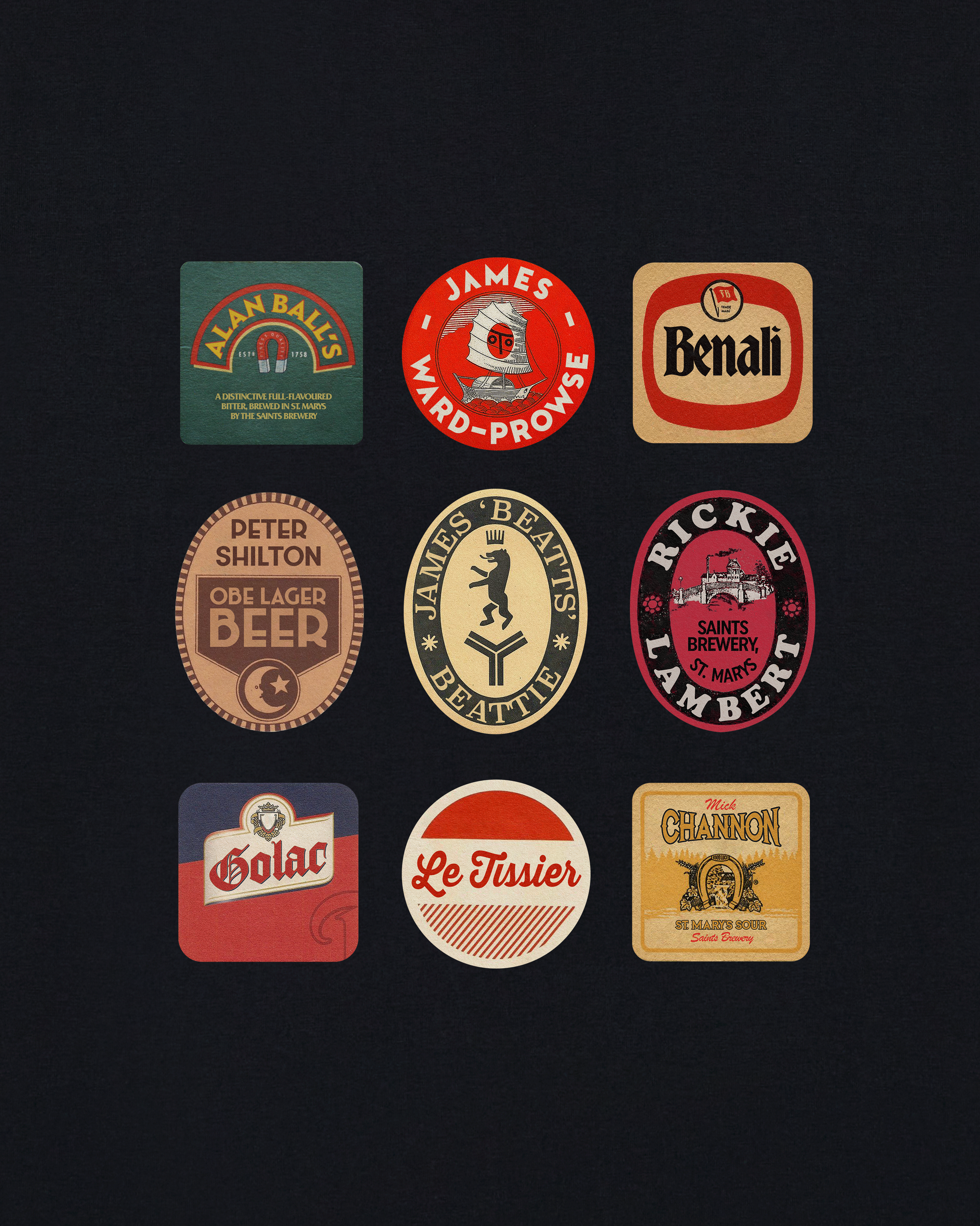 ART OF Football x Southampton Saints Brewery Tee | AOF Black T-shirt