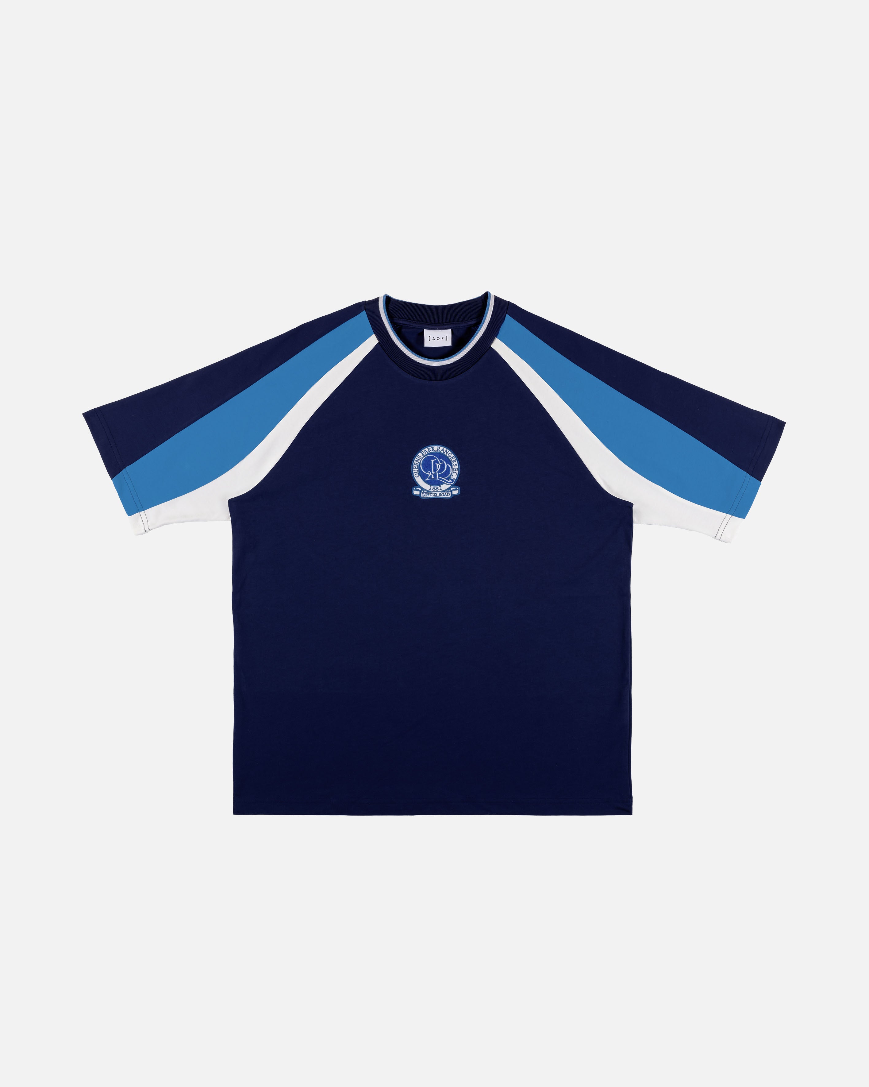AOF x QPR 90s Oversized Panelled T-shirt | Art of Football