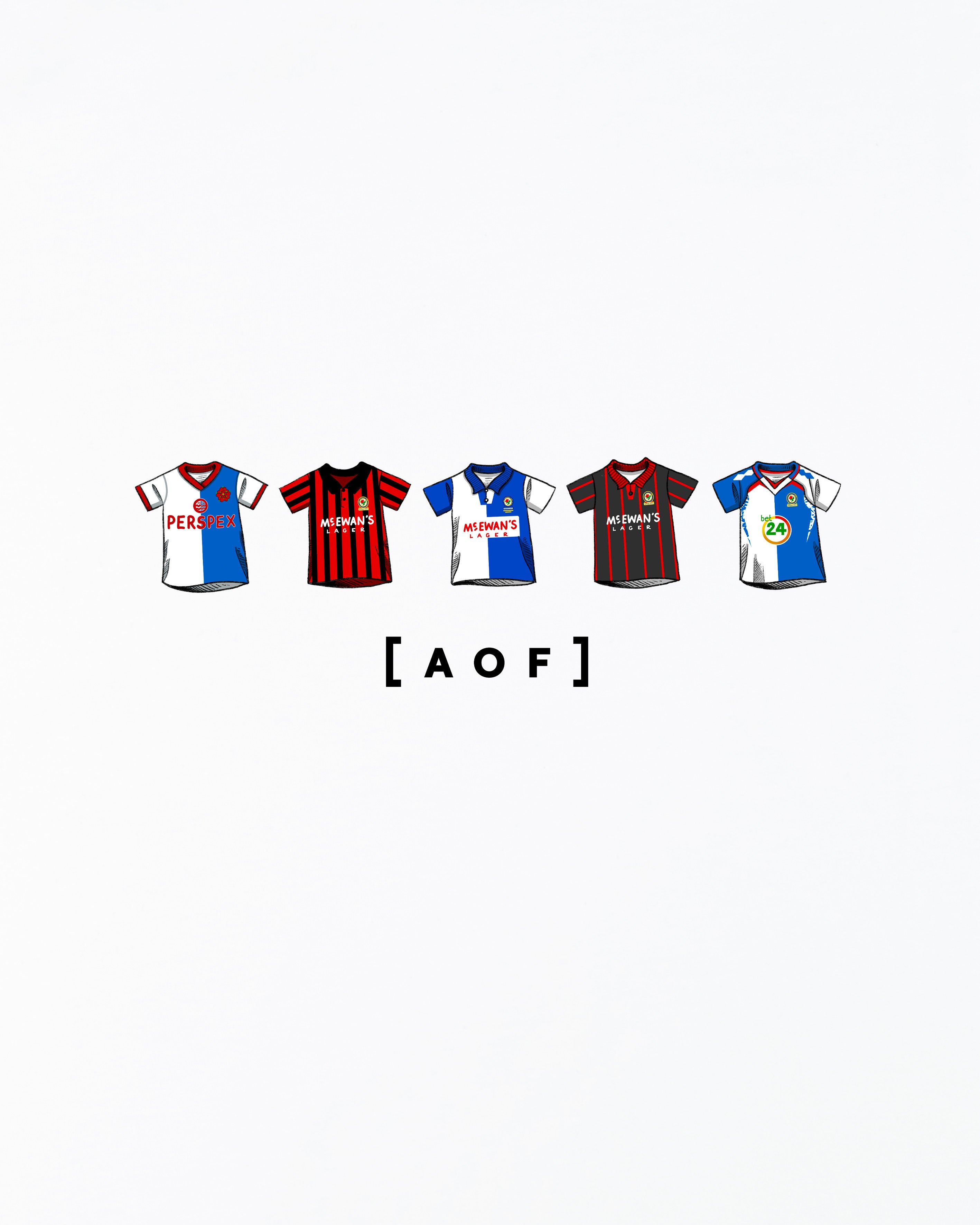 AOF BRFC Printed Classics Tee | Black & White Graphic T-shirt