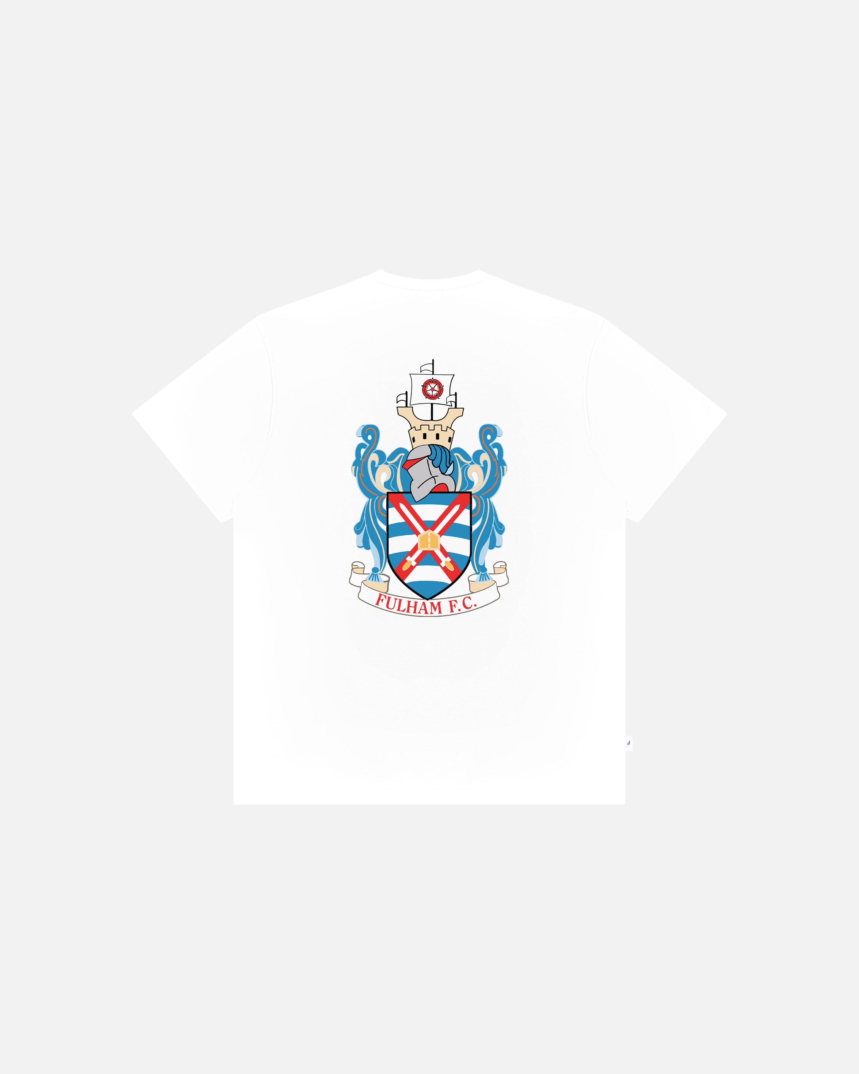 ART OF x Fulham 90s Crest Tee | White Graphic Football T-shirt