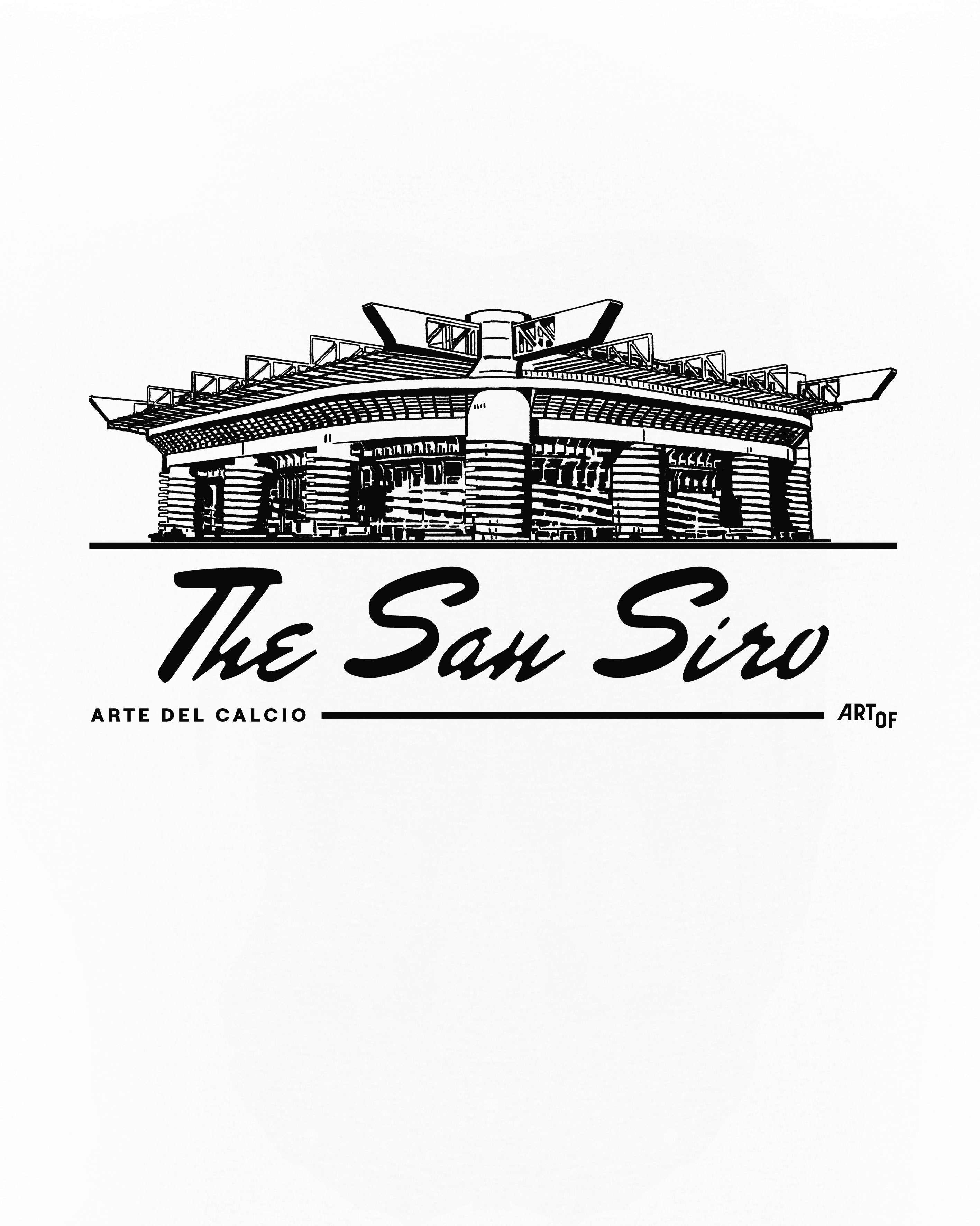 ART OF San Siro Tee | White Graphic Football T-shirt