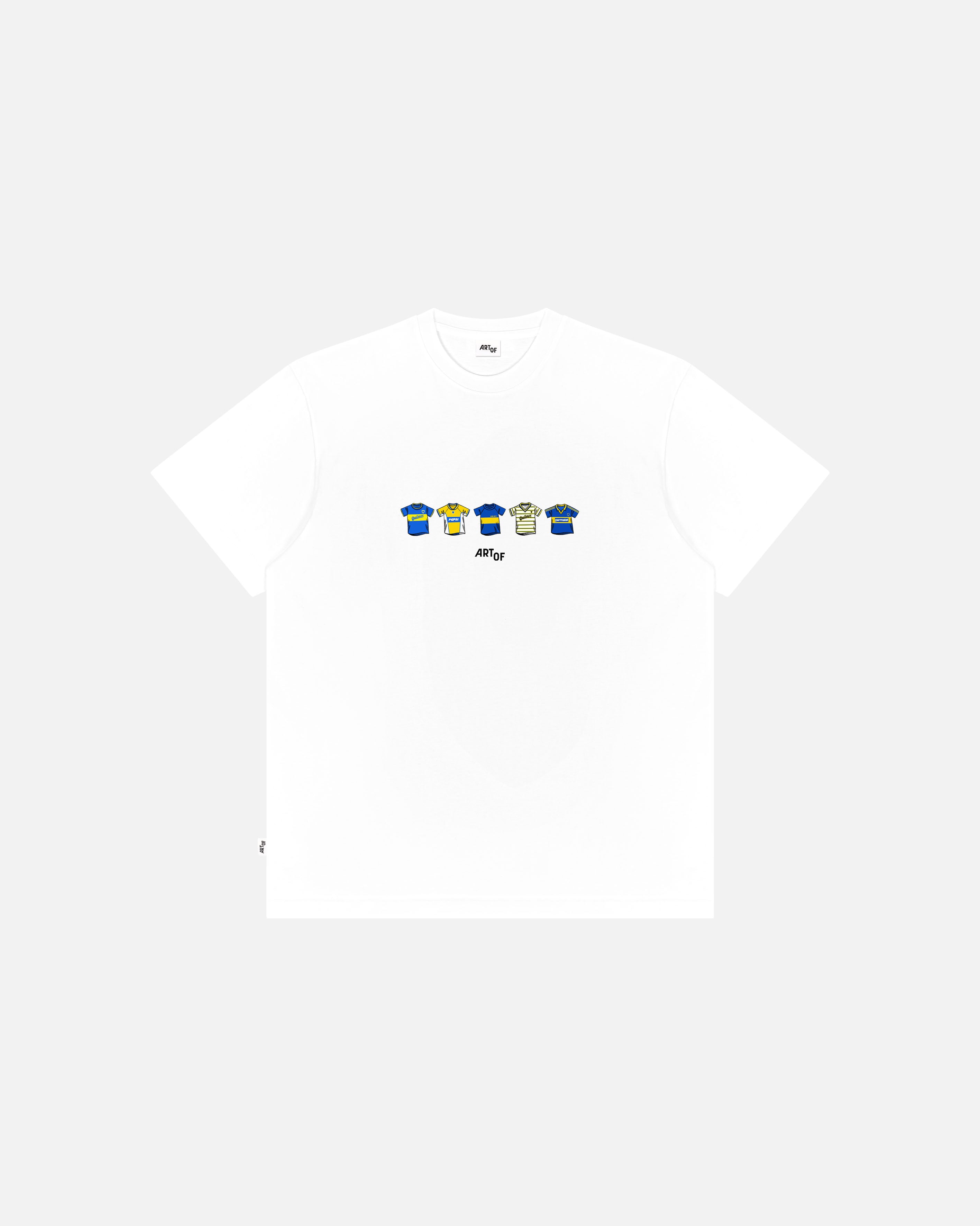 ART OF x Boca Printed Classics Tee | White Graphic Football T-shirt