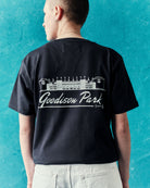 AOF Everton Goodison Park Tee | Navy Graphic T-shirt | Art of Football