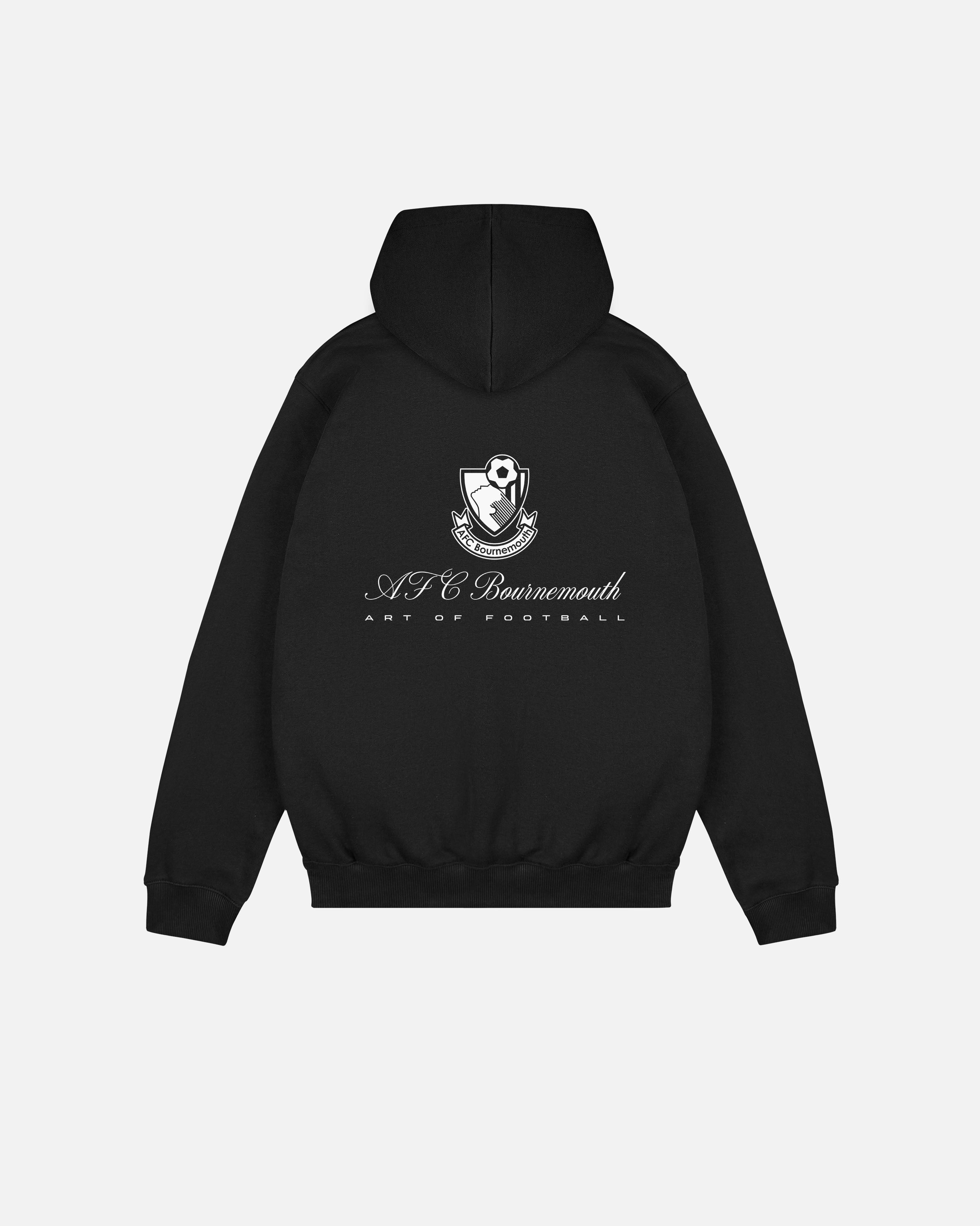 ART OF x Bournemouth Heritage Hoodie | Black Printed Football Sweat