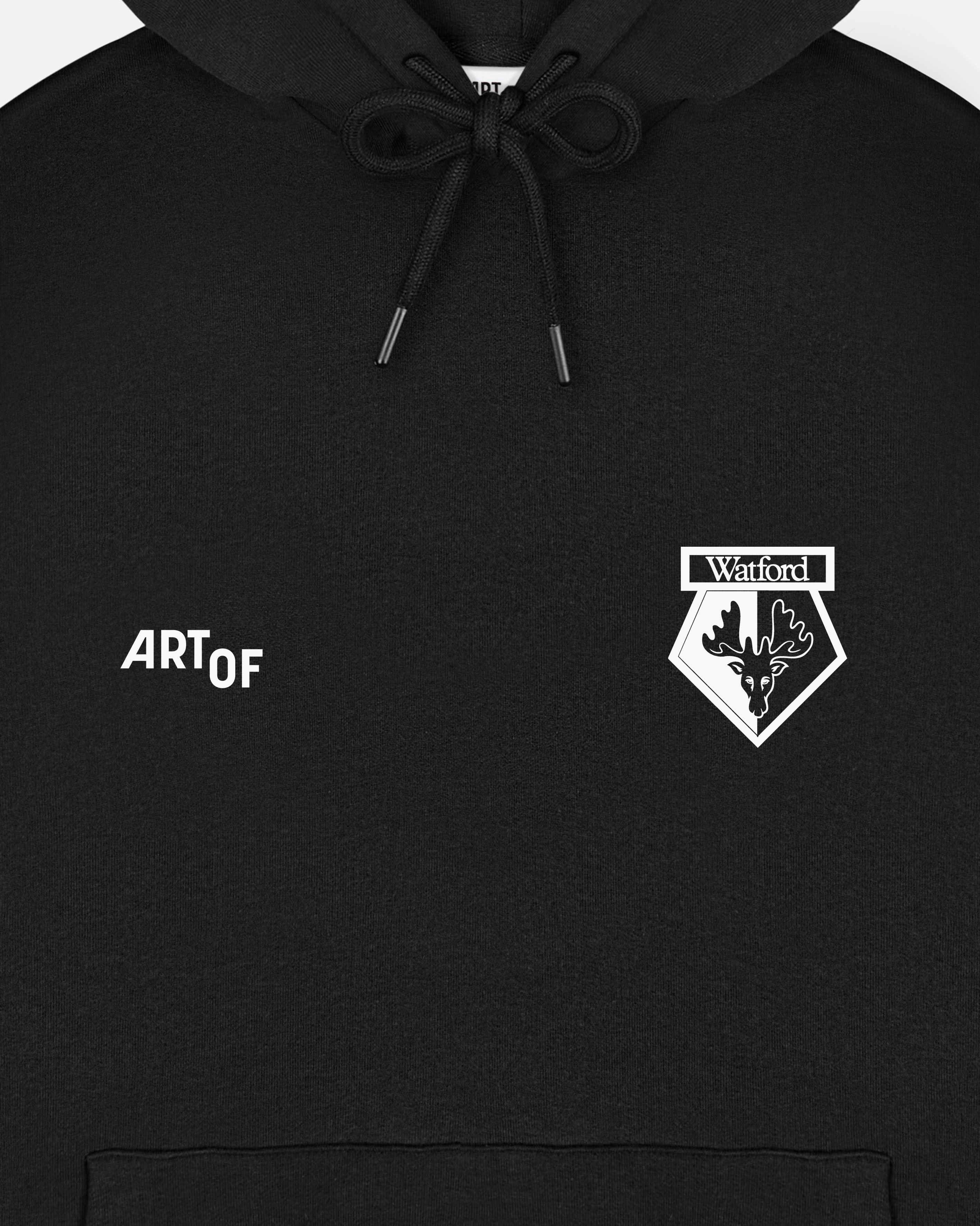 ART OF x Watford Heritage Hoodie | Black Printed Football Sweat