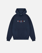 AOF Blackburn Embroidered Classics Hoodie | Navy Sweat