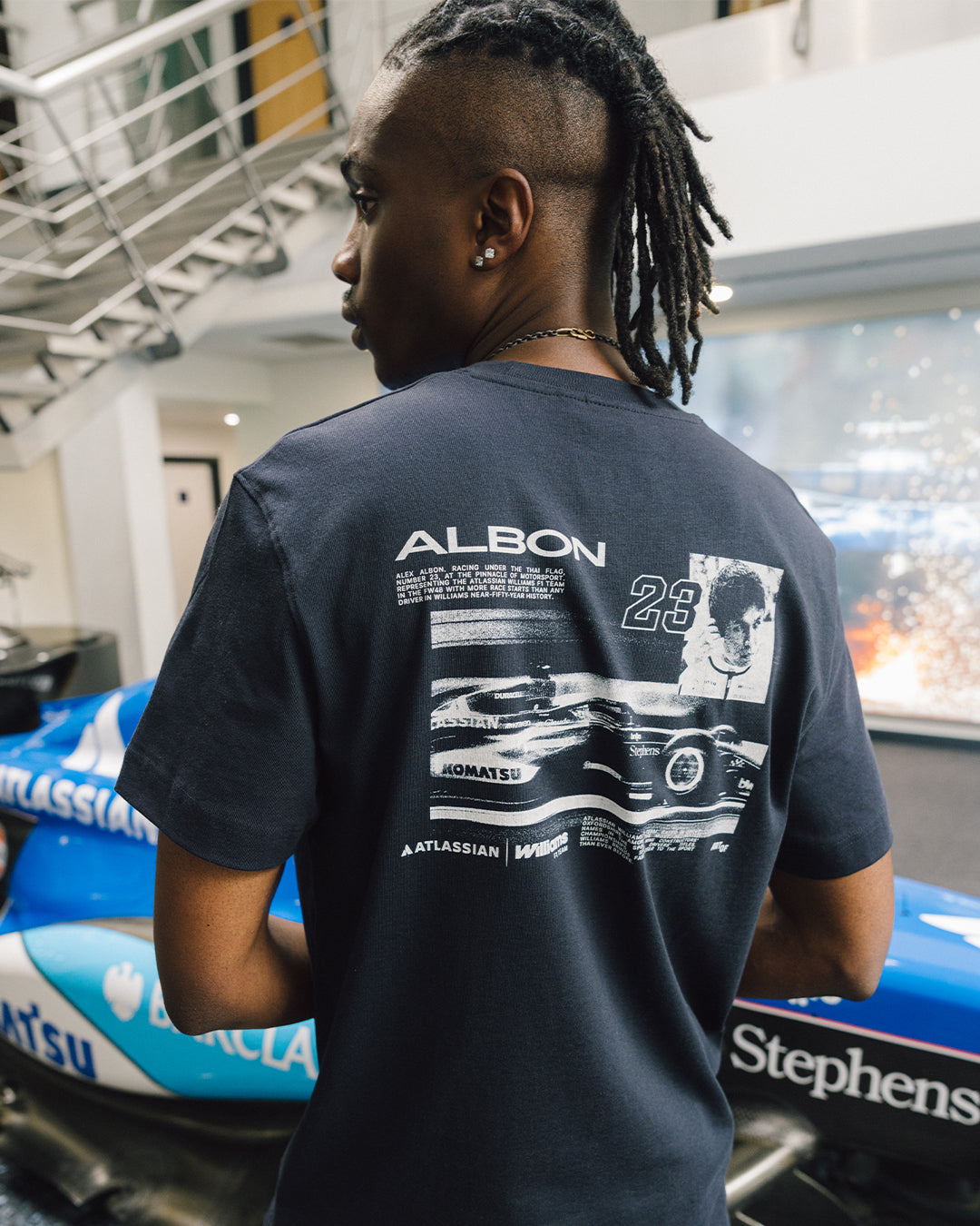 ART OF Atlassian Williams | Albon Vintage Drivers tee | Racing T-shirt