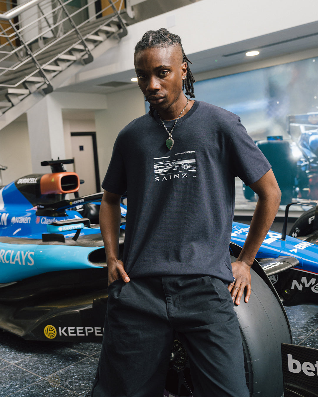 ART OF Atlassian Williams | Sainz Vintage Drivers Tee | Racing T-shirt