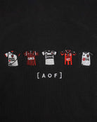AOF Fulham Embroidered Classics | Black Hoodie | Art of Football