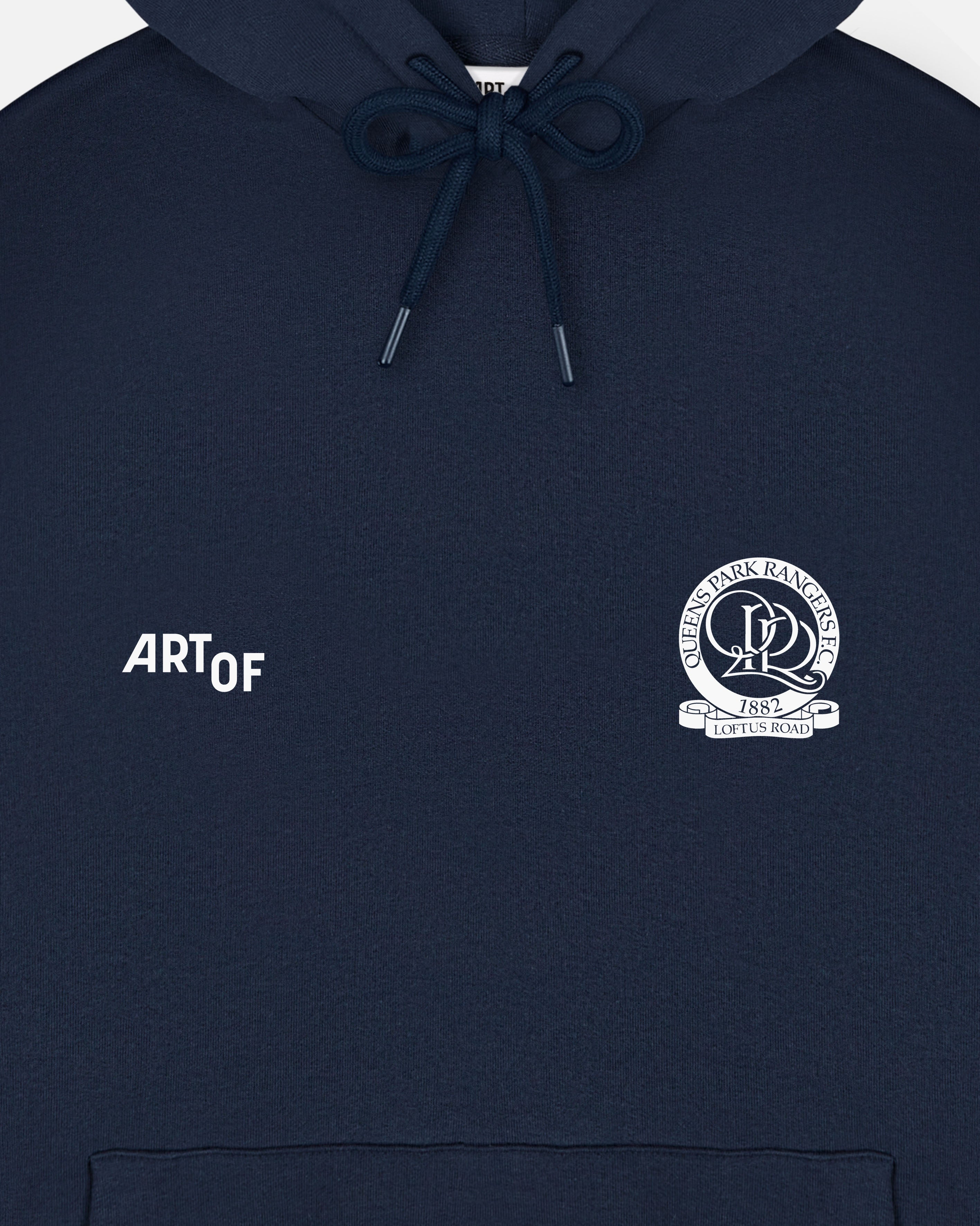 ART OF x QPR Heritage Hoodie | Navy Printed Football Sweat