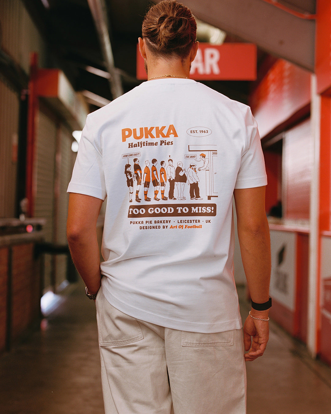 AOF x Pukka Too Good To Miss Tee | White T-shirt | Art of Football