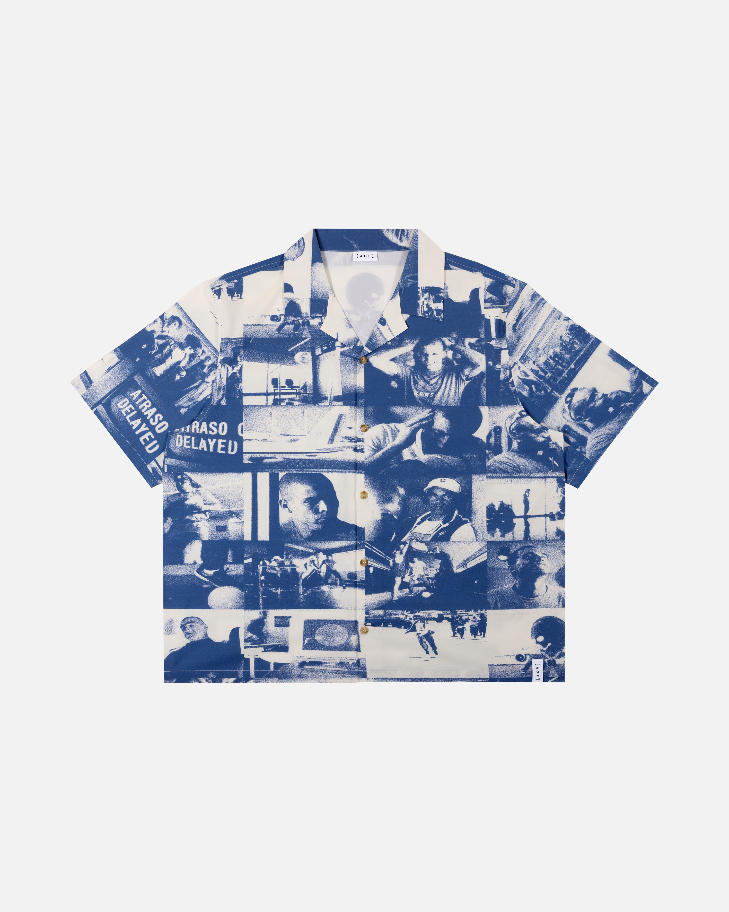 AOF | Airport Button Down Shirt | Graphic Print | Art of Football