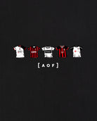 AOF FFC Printed Classics Tee | Black Graphic T-shirt | Art of Football
