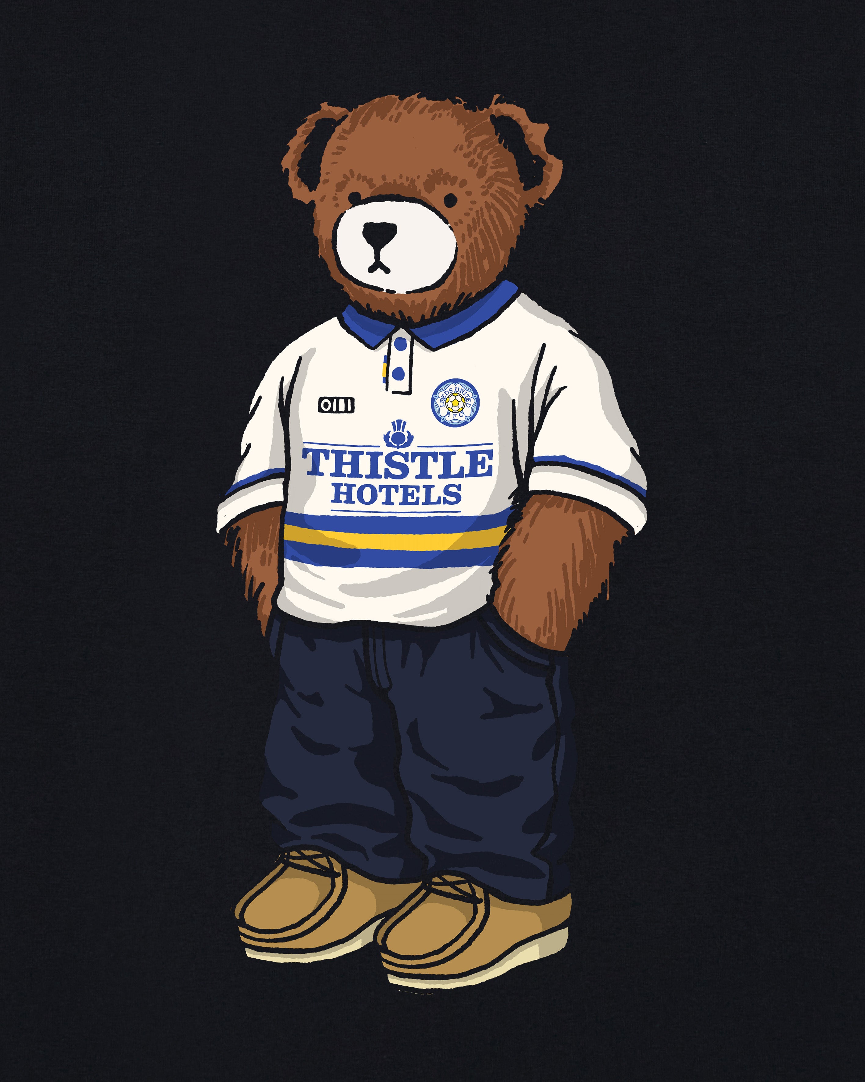 ART OF x Leeds Home Pickles | Black Graphic Football T-shirt