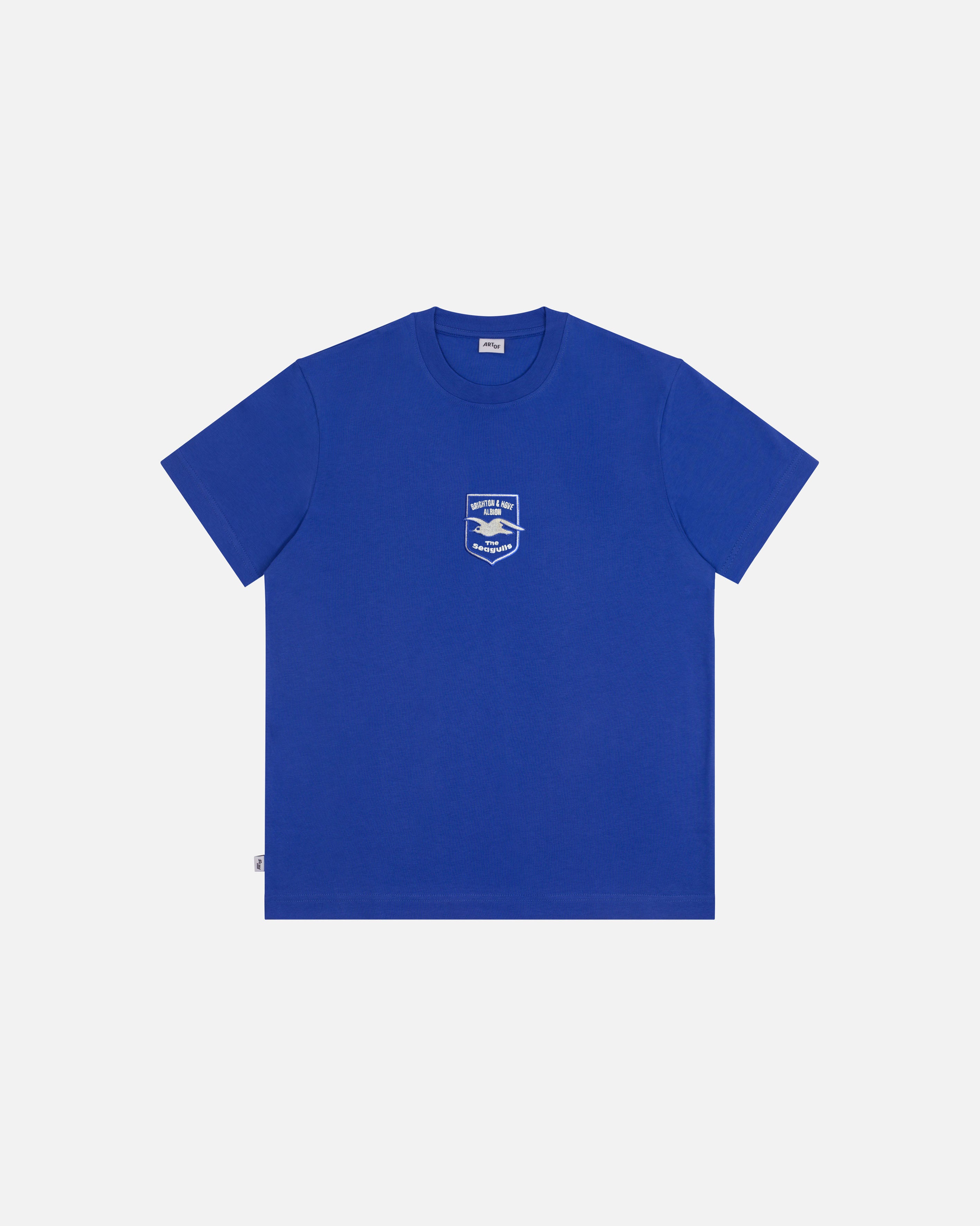 ART OF Brighton & Hove Albion Embroidered Blue Tee | Football T-shirt