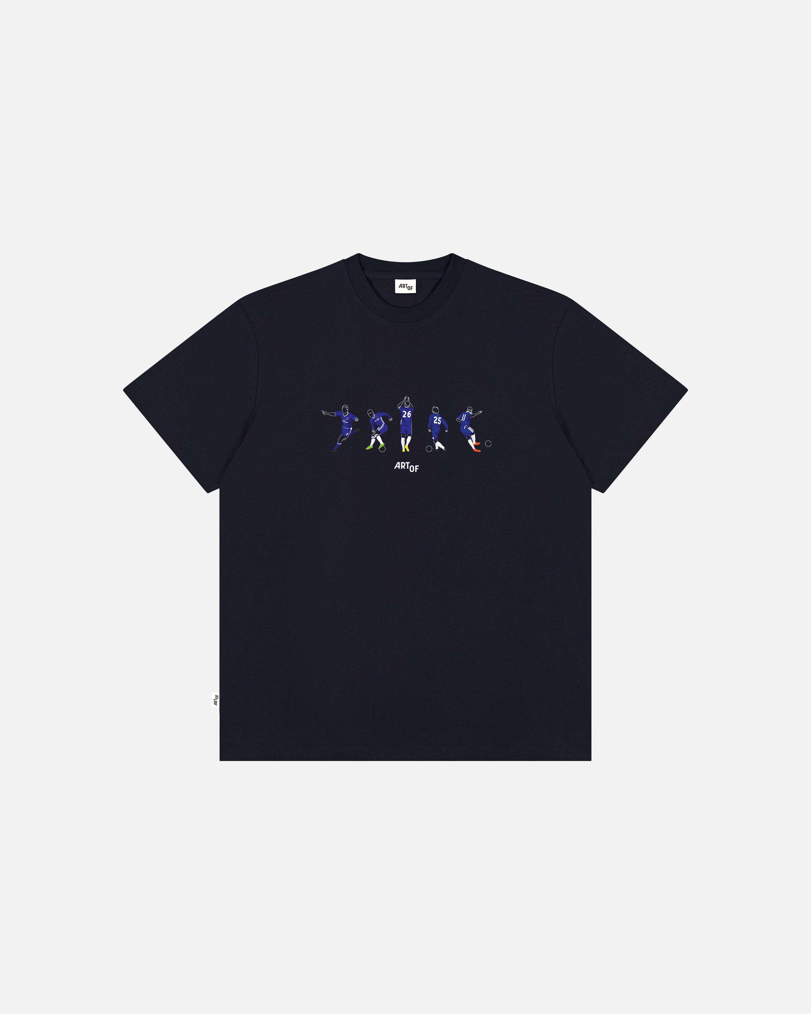 ART OF Football Pensioners Printed Icons Tee | AOF CFC Navy T-shirt