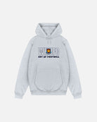 AOF x West Ham 90s Hoodie | Grey Embroidered Top | Art of Football
