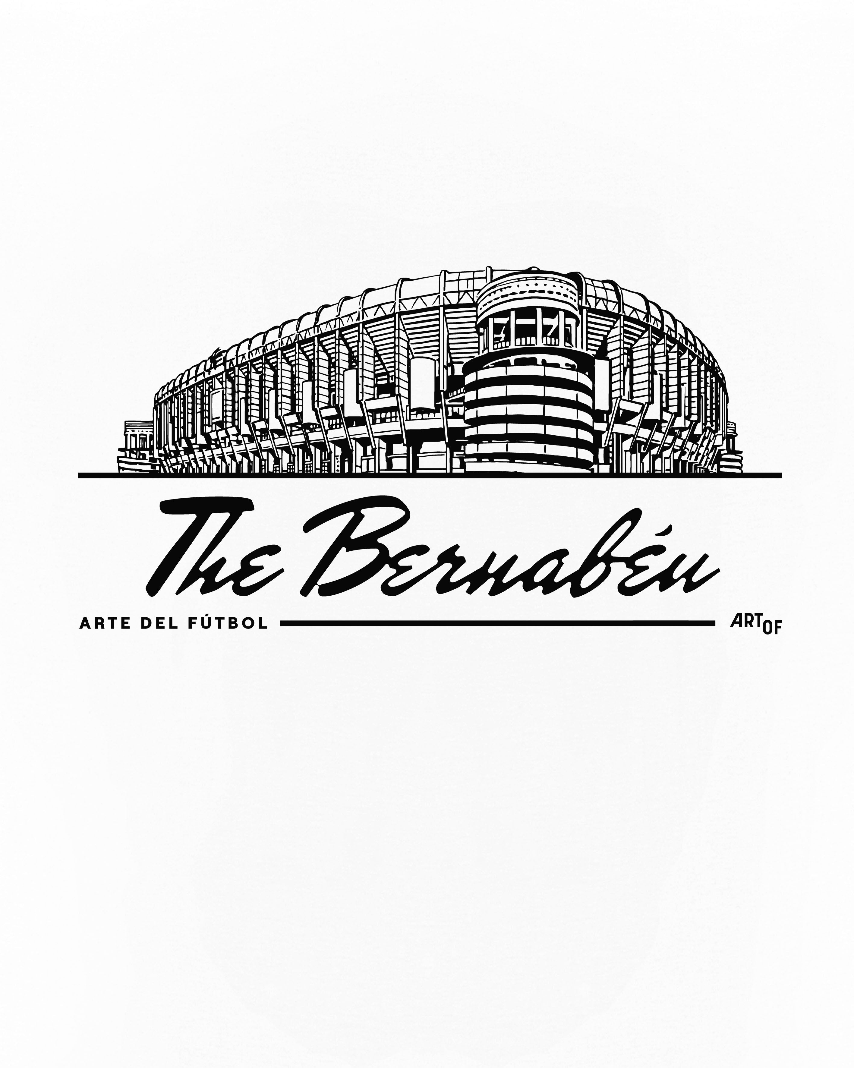 ART OF The Bernabéu Tee | White Graphic Football T-shirt