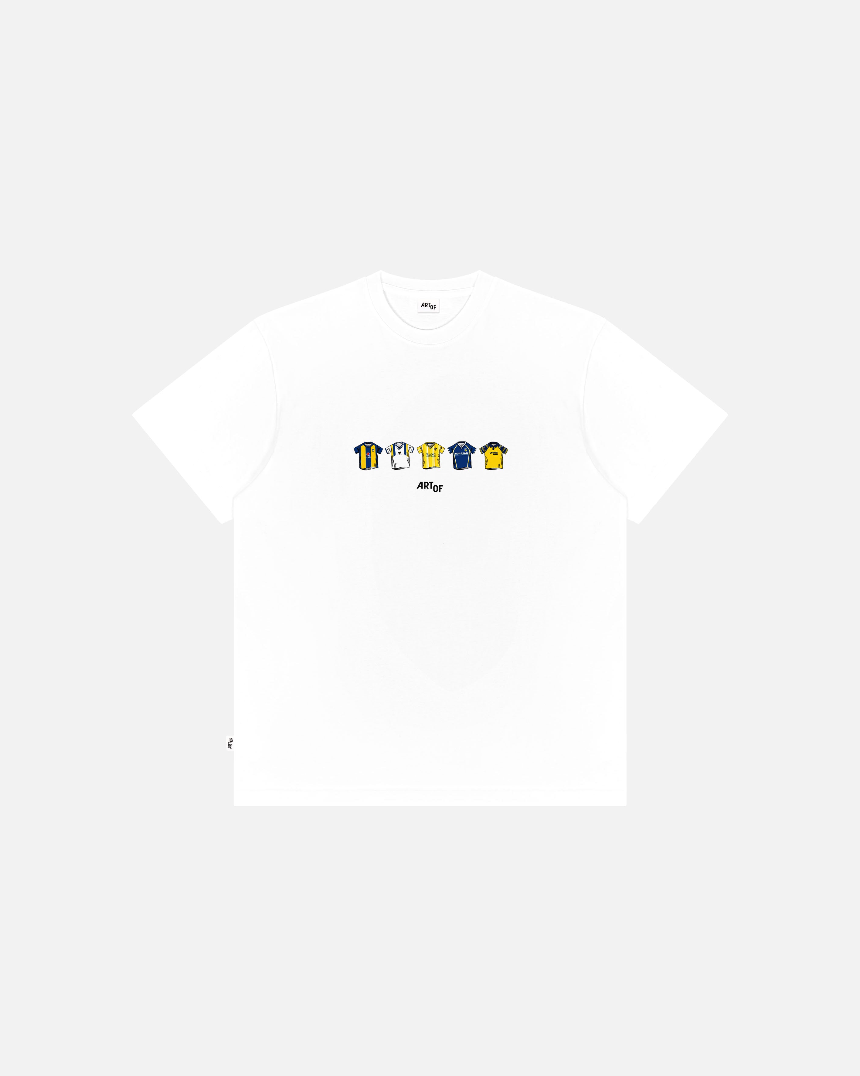 ART OF x Oxford Printed Classics Tee | White Graphic Football T-shirt