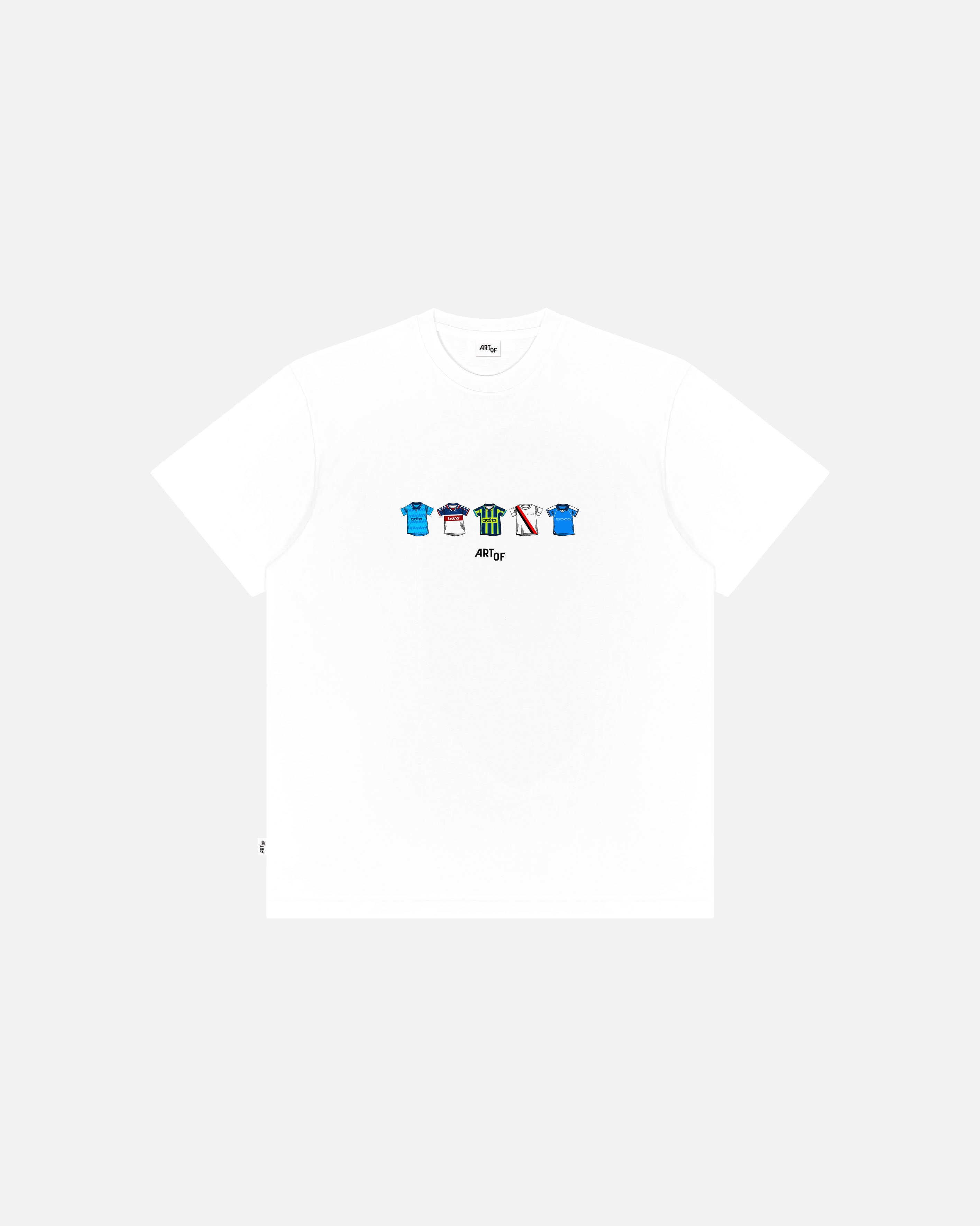 ART OF x MCFC Printed Classics Tee | White Graphic Football T-shirt